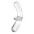 Satisfyer Double Crystal Szklane dildo dwustronne — Podwójna Pokusa
