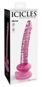 Icicles No. 86 Szklane dildo z przyssawką — Lodowy Kochanek