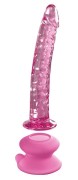 Icicles No. 86 Szklane dildo z przyssawką — Lodowy Kochanek