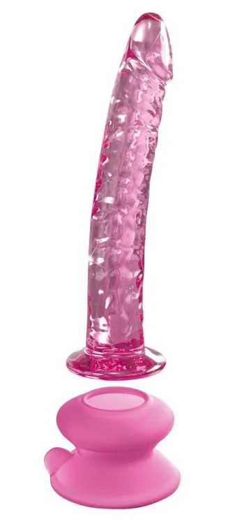 Icicles No. 86 Szklane dildo z przyssawką — Lodowy Kochanek