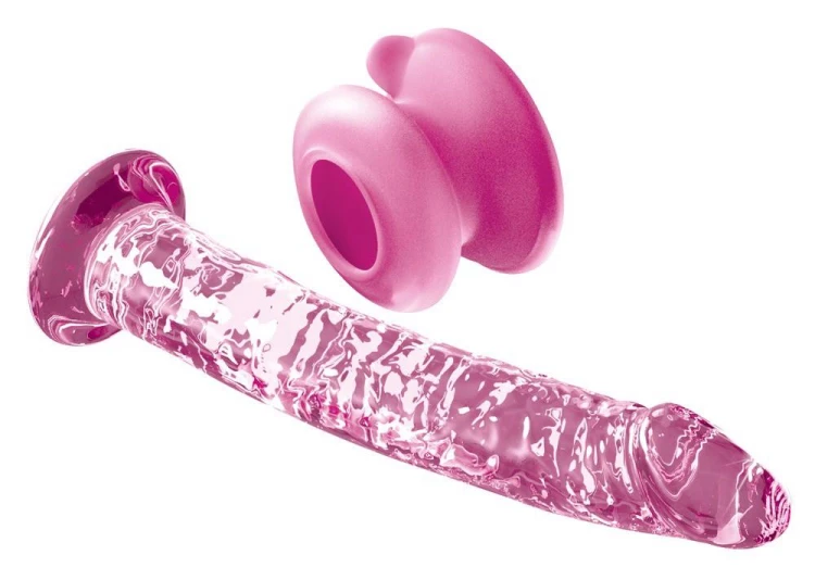 Icicles No. 86 Szklane dildo z przyssawką — Lodowy Kochanek