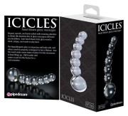 Icicles No. 66 Clear Szklane dildo — Kryształowa Fala