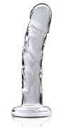 Icicles No. 62 Clear – Szklane Dildo z Realistyczną Fakturą