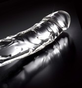 Icicles No. 62 Clear – Szklane Dildo z Realistyczną Fakturą