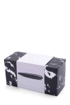 Smukła różdżka Le Wand Crystal Slim Black z czarnego obsydianu do masażu z pierścieniem
