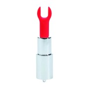 Tiffany Lipstick Vibrator Blue – Mini Wibrator w Kształcie Szminki z 4 Końcówkami