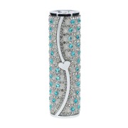 Tiffany Lipstick Vibrator Blue – Mini Wibrator w Kształcie Szminki z 4 Końcówkami