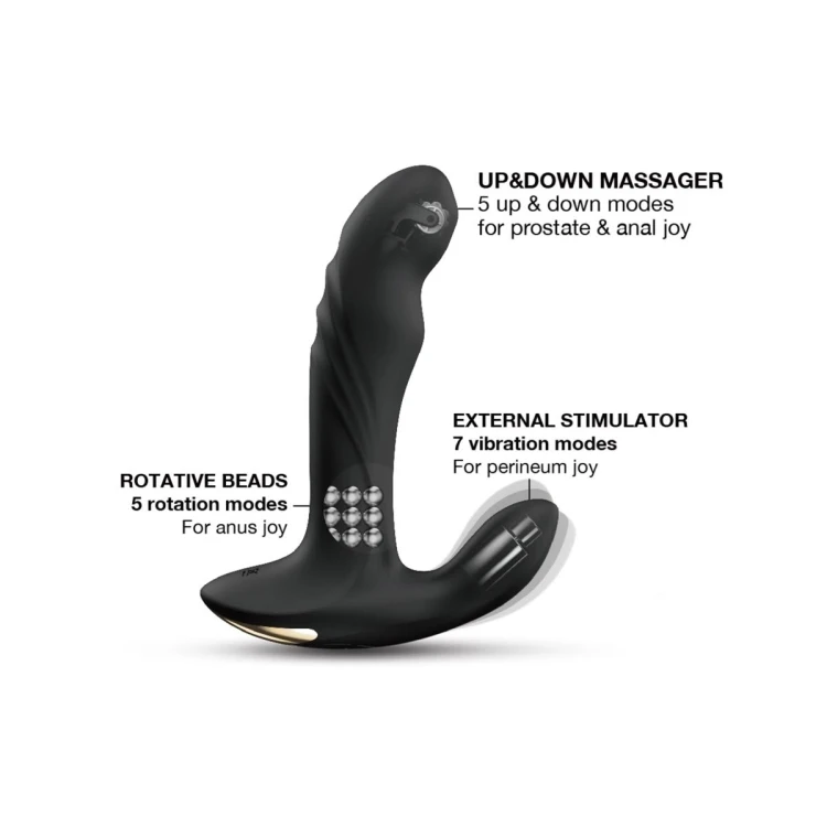 Dorcel Multi P-Joy – Wibrator analny z Trzema Silnikami na pilot