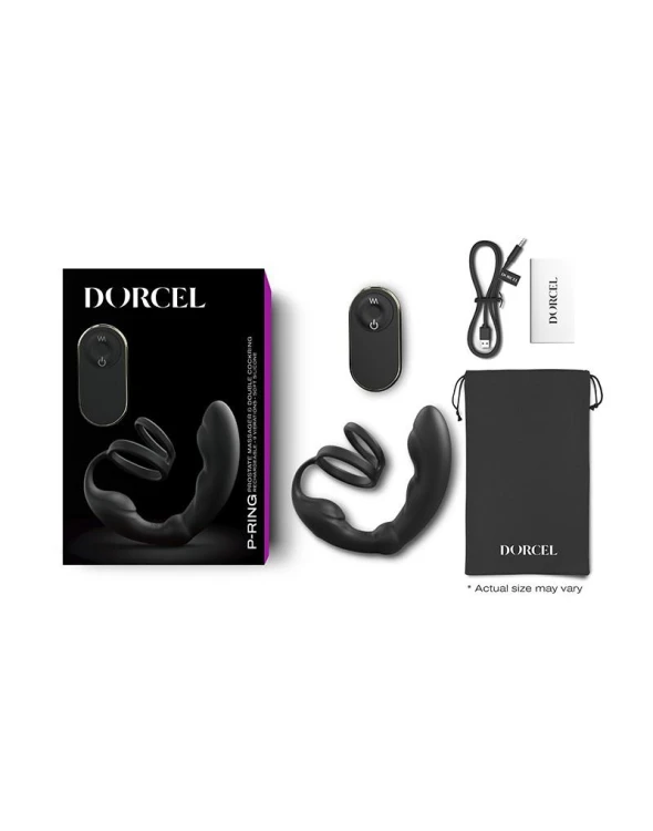 Dorcel P-Ring – Wibrator analny z Podwójnym Pierścieniem na Penisa