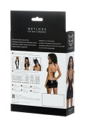 Glossy Shiny Wetlook dress JULIE - black S