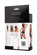 Glossy Kitti, bodysuit and cat ears, wetlook, black, M