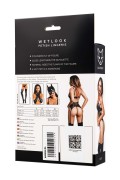 Glossy Miriam, set (top+panties), wetlook, black, L