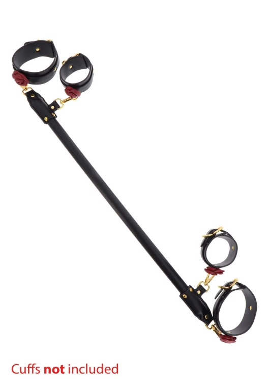 Taboom Wild Roses – elegancki rozpornik na nogi bondage czarno-złoty