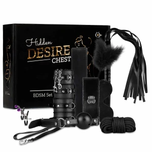 Zestaw BDSM Fetish B nr 1 10 elementów czarny