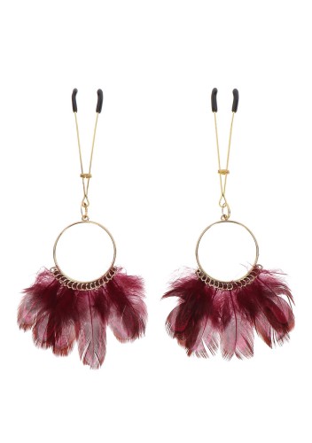Tweezers With Feathers Gold