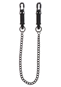 Mocne zaciski na sutki Taboom Heavy Duty regulowane śrubą czarny metal