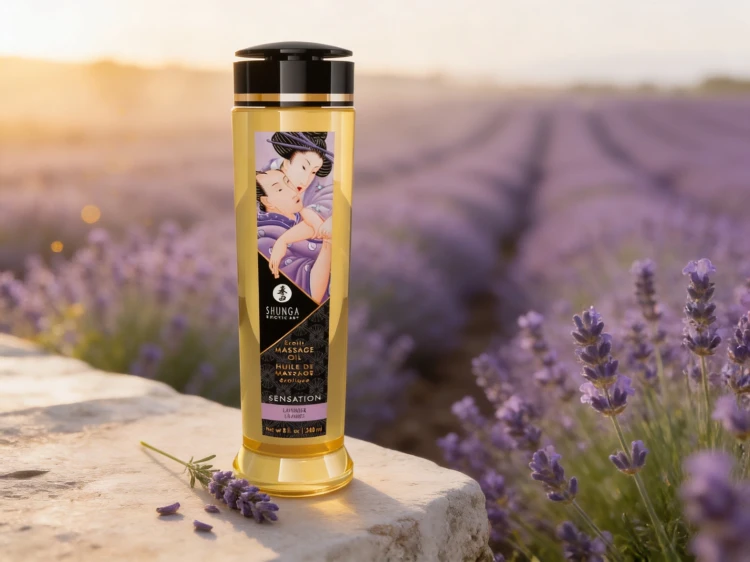 Shunga Sensation olejek do masażu erotycznego Lawenda 240 ml