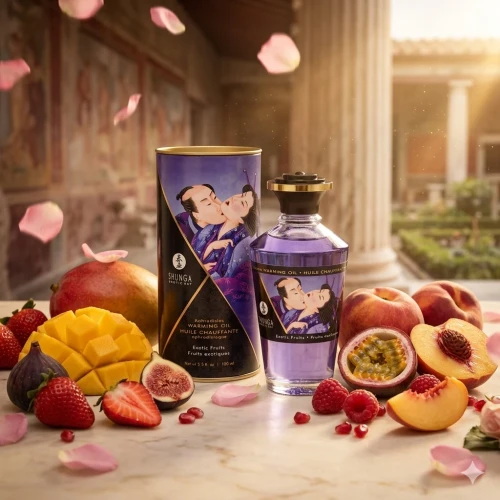 Olejek rozgrzewający do masażu erotycznego Shunga Egzotyczne Owoce 100 ml