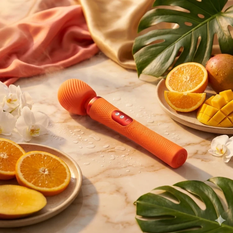 Fun Factory VIM Orange – masażer wibrujący  różdżka wibracyjna pomarańczowa