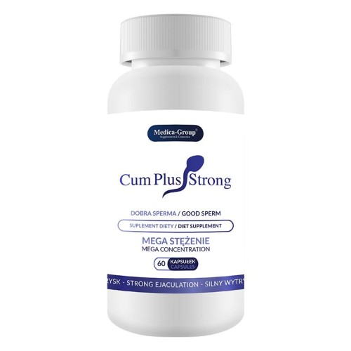 Cum Plus Strong 60 kapsułek – suplement diety dla mężczyzn na potencję, wytrysk i smak nasienia