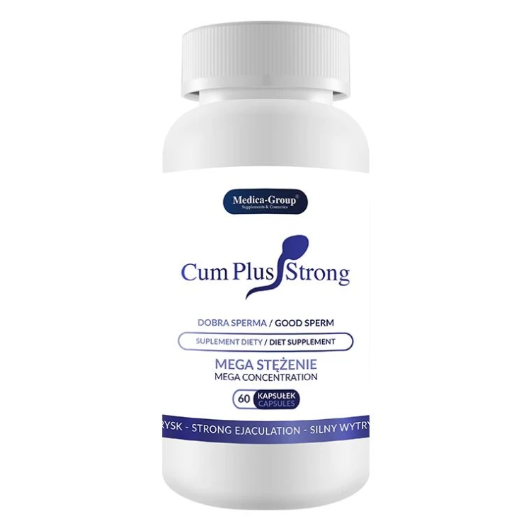 Cum Plus Strong 60 kapsułek – suplement diety dla mężczyzn na potencję, wytrysk i smak nasienia