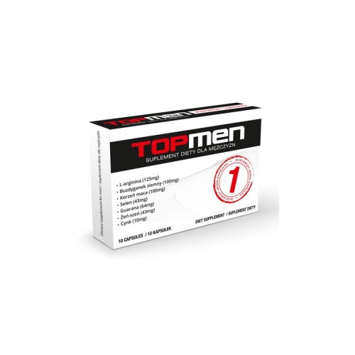 TopMen – suplement diety dla mężczyzn na erekcję 10 kapsułek