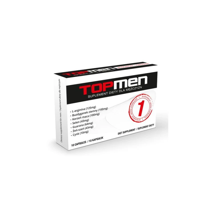 TopMen – suplement diety dla mężczyzn na erekcję 10 kapsułek