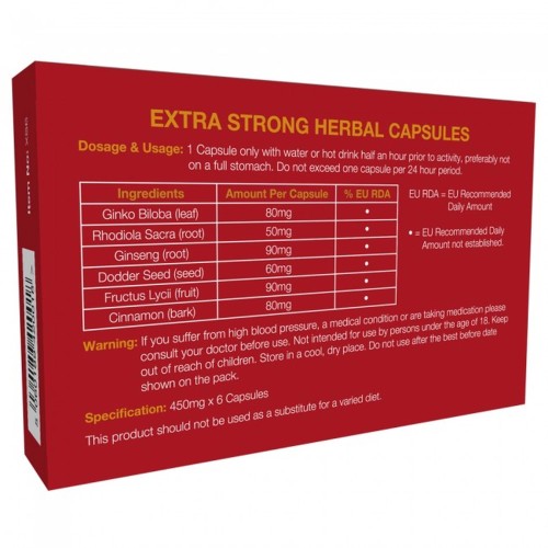 Extra Strong – suplement diety dla mężczyzn z himalajskich ziół 6 kapsułek