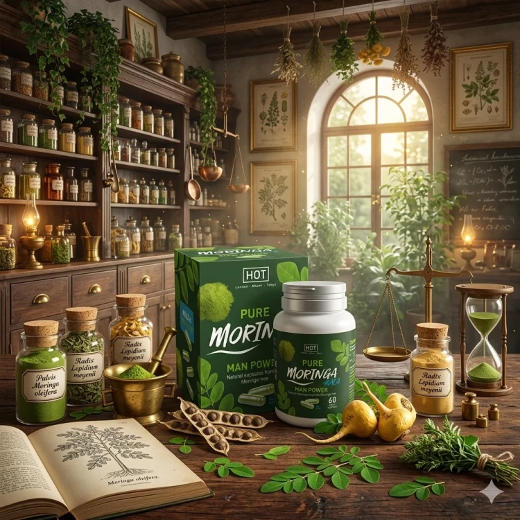 HOT Moringa Man Power Caps – suplement diety na erekcję 60 kapsułek