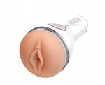 Masturbator ssący Leten SM340 z wibracjami – sztuczna pochwa z funkcją jęków w słuchawkach