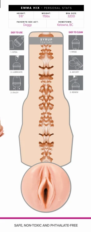 Fleshlight - Girls Emma Hix Syrup Signature Vagina Beige
