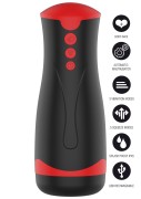 Masturbator Vibrating&Squeeze Black