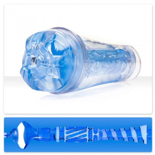 Fleshlight Flight Commander przezroczysty masturbator męski z teksturą fal