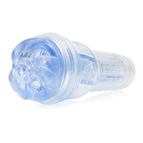 Fleshlight Turbo Thrust Blue Ice przezroczysty masturbator męski z efektem deep throat