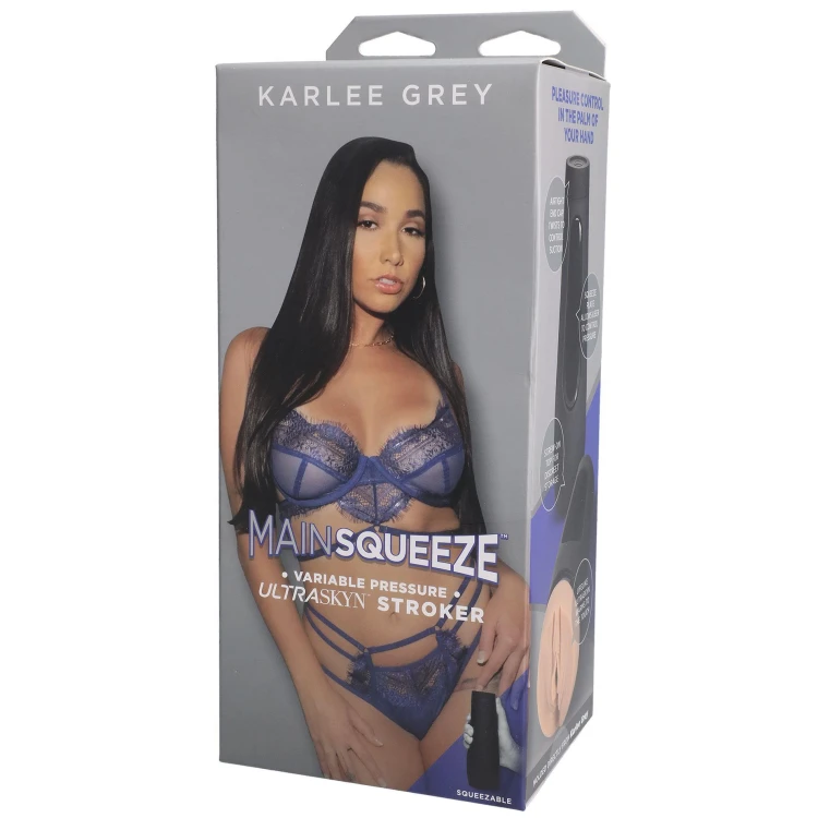 Karlee Grey realistyczna sztuczna pochwa Ultraskyn masturbator z regulacją