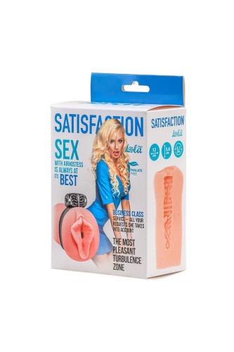 Lola Toys Satisfaction realistyczny masturbator męski z pierścieniem wibracyjnym