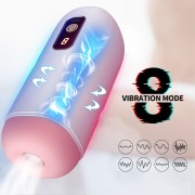 Masturbator męski z wibracjami i seksownym głosem – 8 funkcji wibracji, pełna automatyka