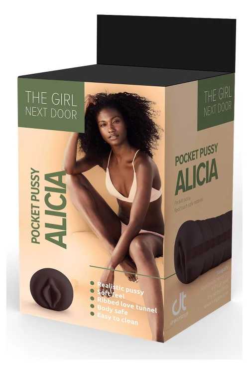 Mini masturbator Alicia z kolekcji Dziewczyny z Sąsiedztwa – sztuczna pochwa otwarta z obu stron