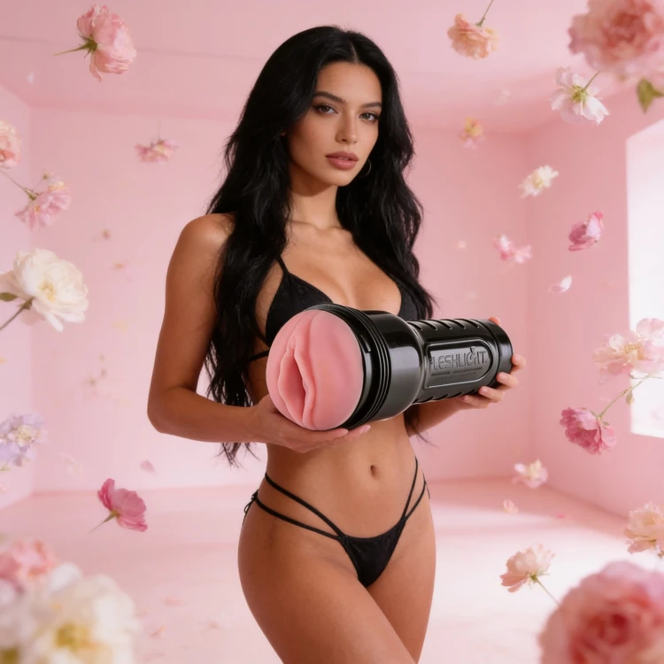 Fleshlight Pink Lady Mini Lotus realistyczny masturbator męski z regulacją ssania