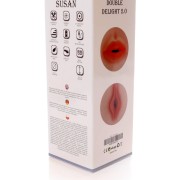Susan Double Delight 2.0 dwustronny masturbator męski z wibracjami i 36 funkcjami USB