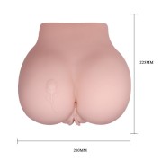 Crazy Bull Rose dwustronny masturbator męski z wibracjami – pochwa i pośladki
