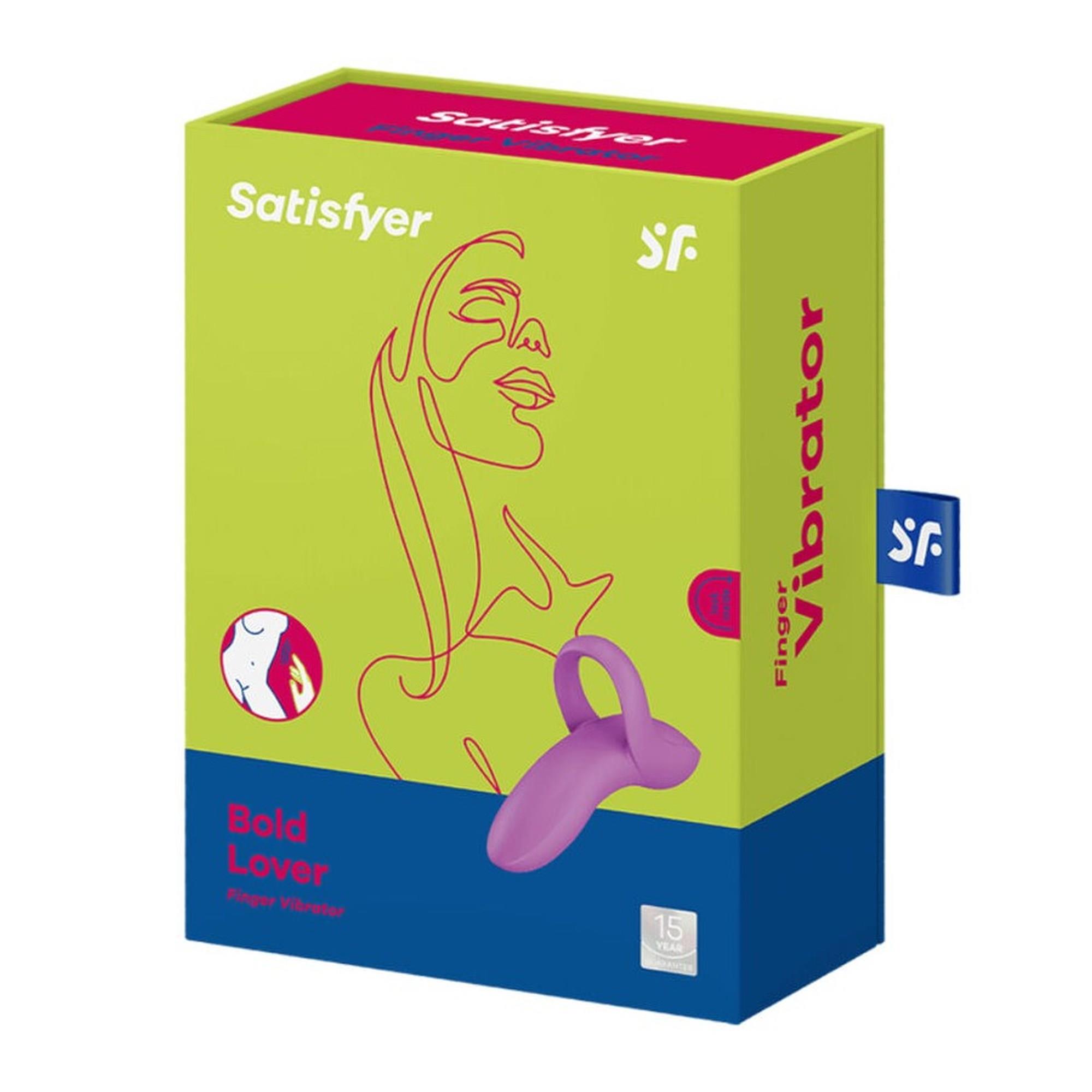 Satisfyer Bold Lover Dark Pink – Uniwersalny Wibrator na Palec (Ciemny Róż)
