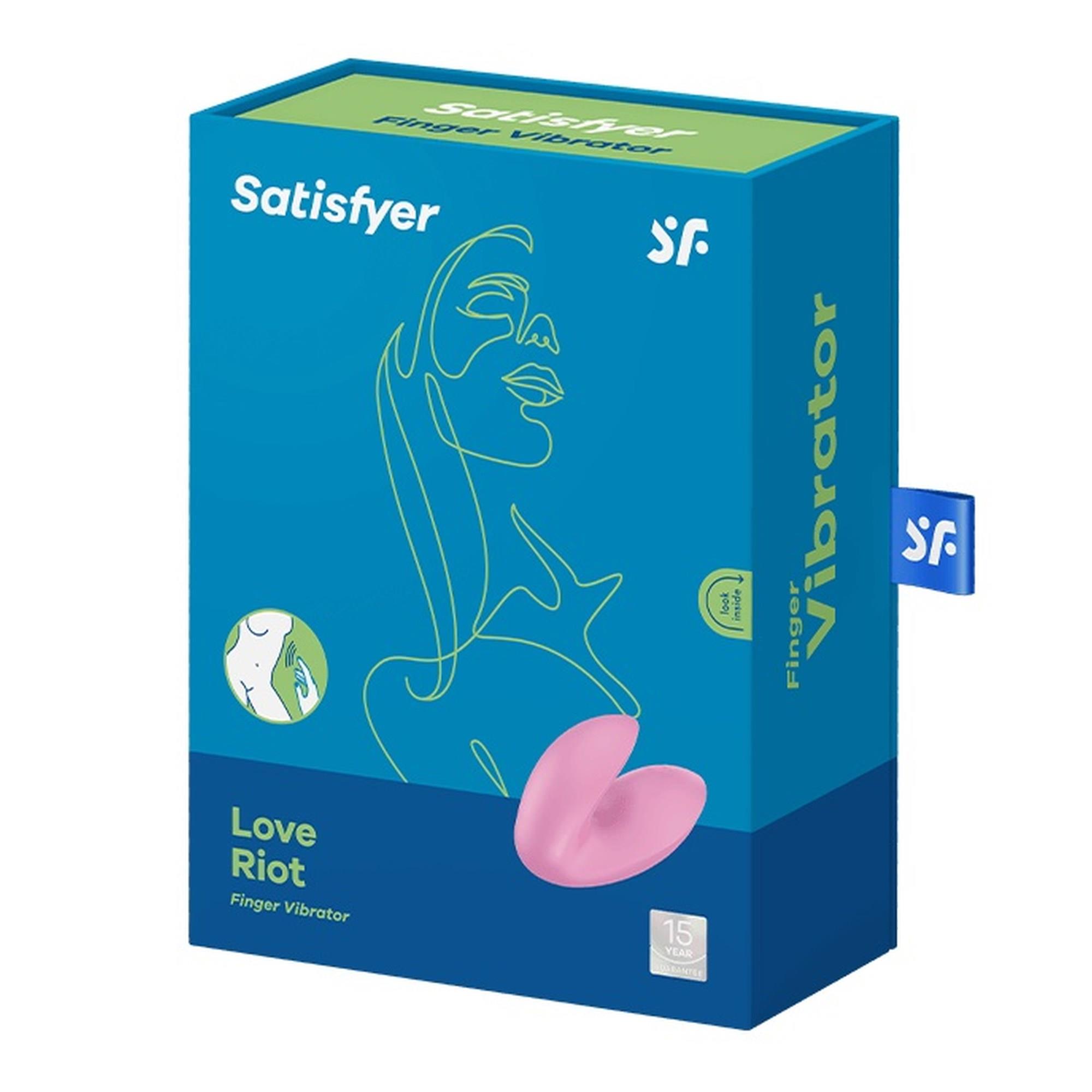 Satisfyer Love Riot Pink – Masażer na Palec z Mocnymi Wibracjami
