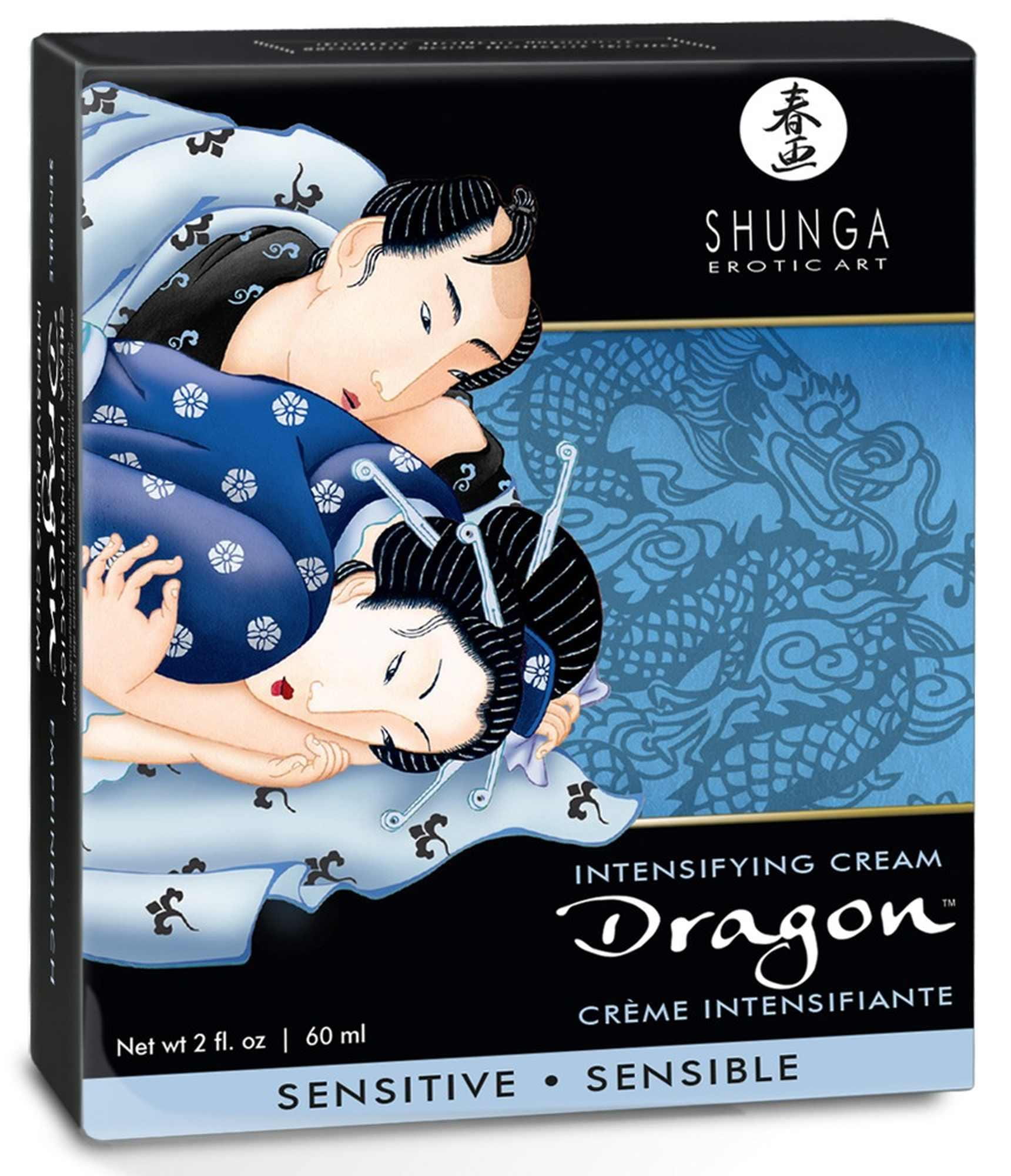 Shunga Dragon Sensible delikatny krem stymulujący dla par z efektem ciepła-zimna 60 ml