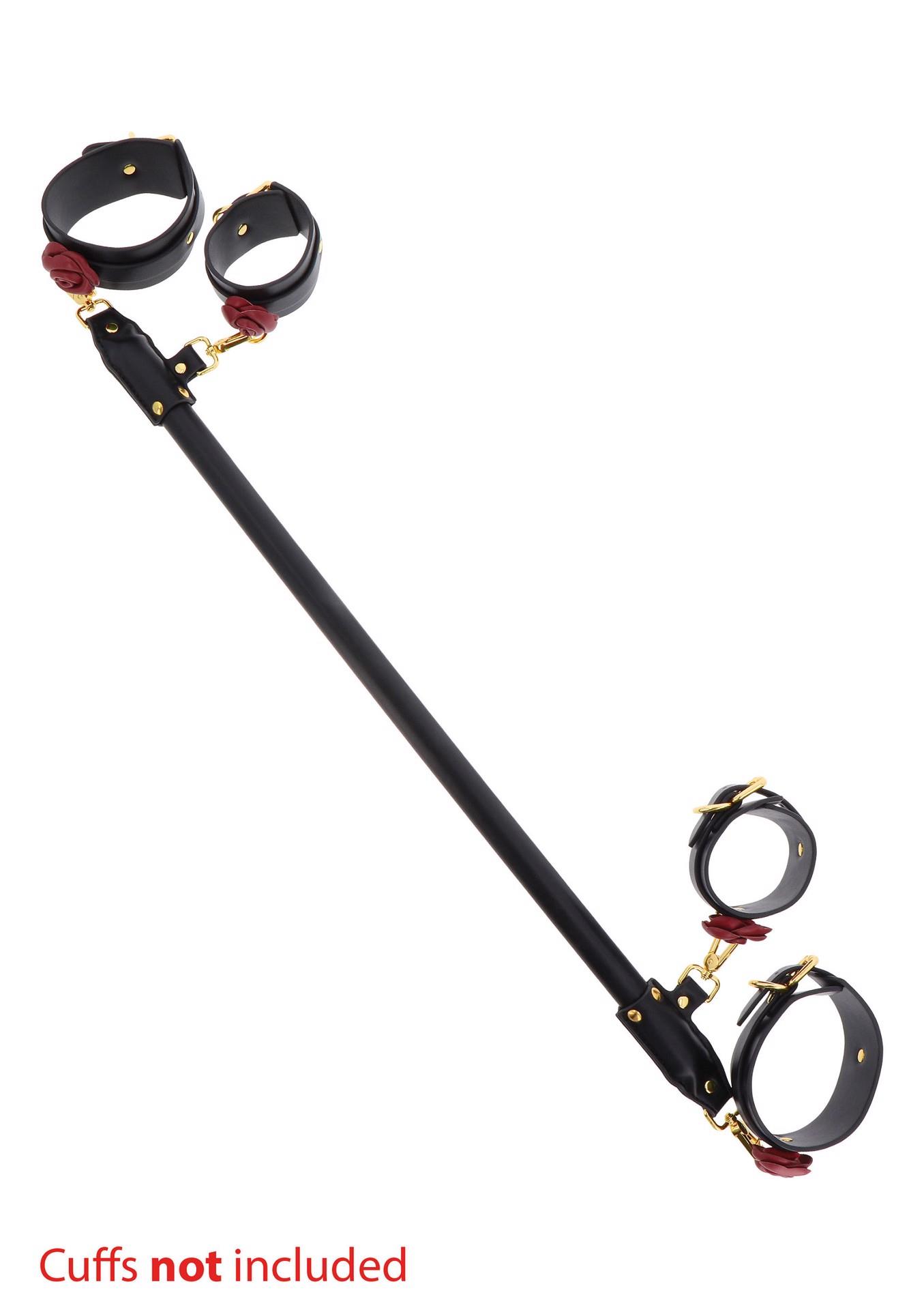 Taboom Wild Roses – elegancki rozpornik na nogi bondage czarno-złoty