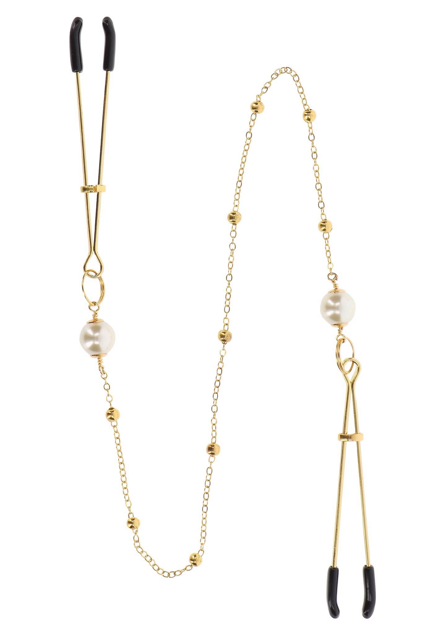 Tweezers Pearl & Deluxe Chain Gold