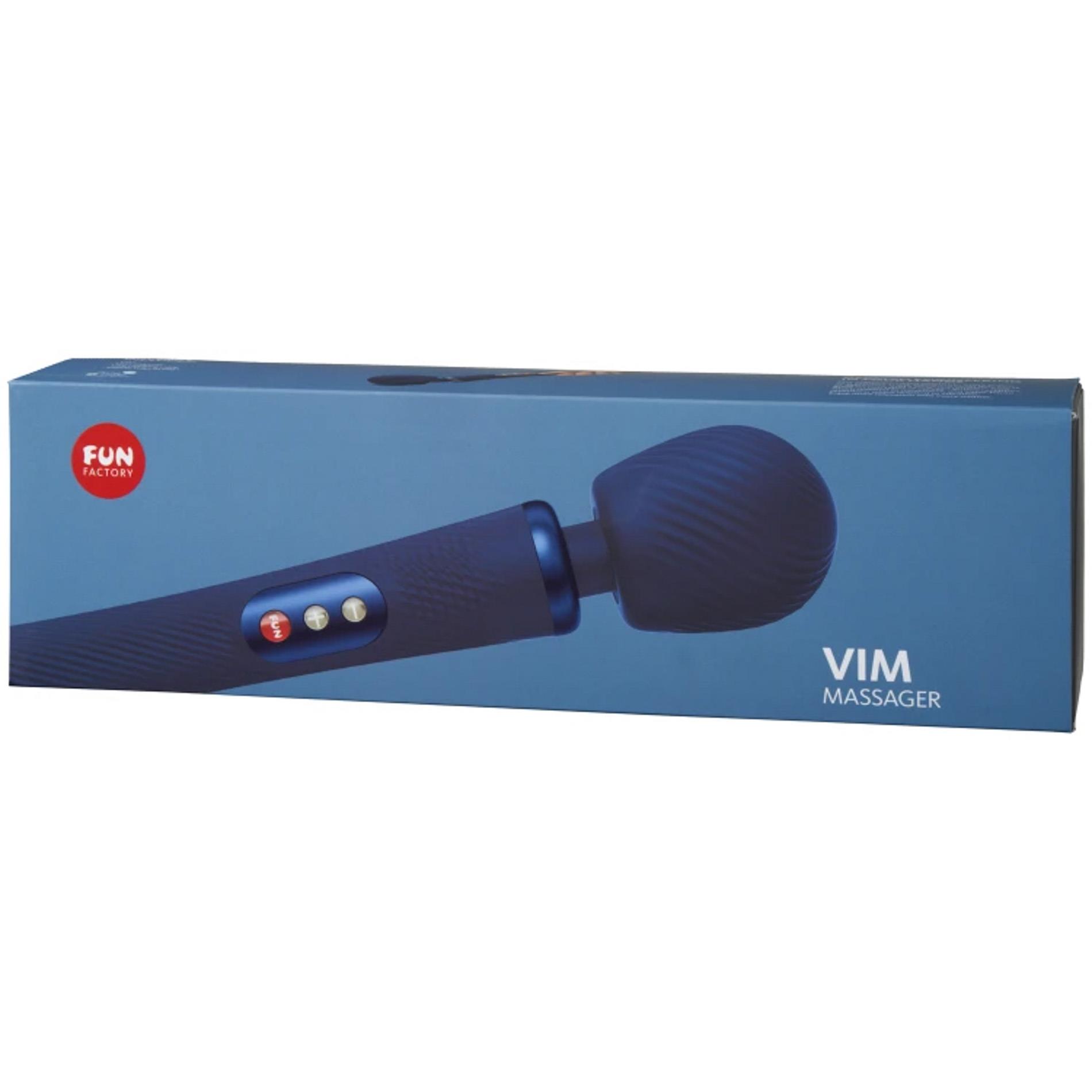 Fun Factory VIM Blue – masażer różdżka do ciała z wibracjami niebieski