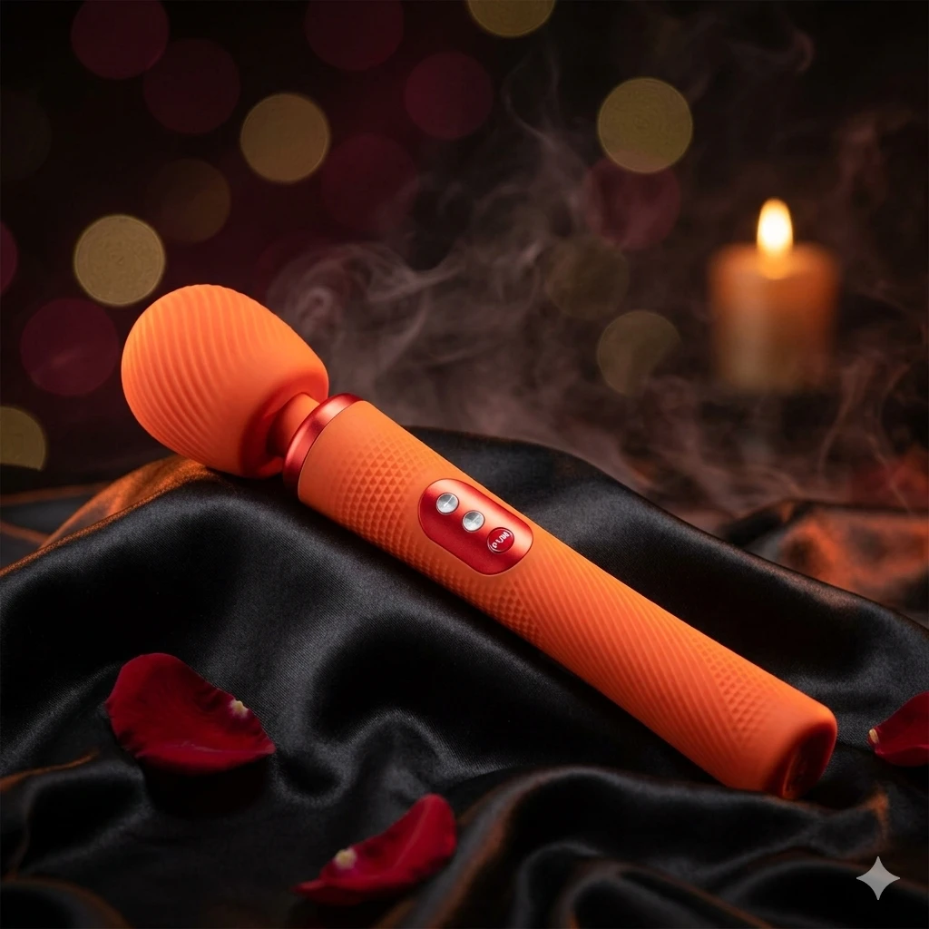 Fun Factory VIM Orange – masażer wibrujący  różdżka wibracyjna pomarańczowa