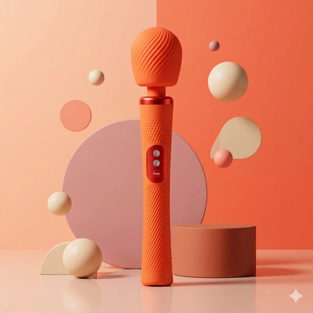 Fun Factory VIM Orange – masażer wibrujący  różdżka wibracyjna pomarańczowa