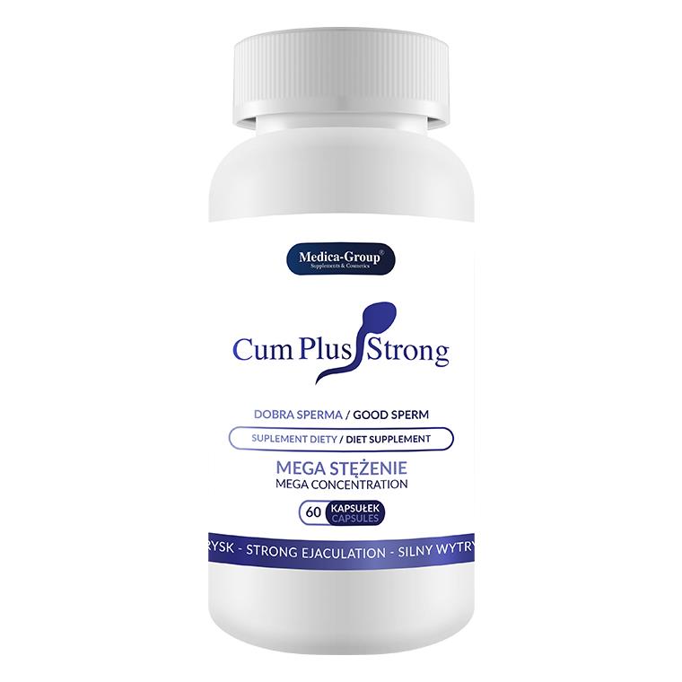 Cum Plus Strong 60 kapsułek – suplement diety dla mężczyzn na potencję, wytrysk i smak nasienia